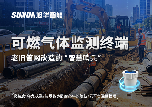 老旧管网改造的“智慧哨兵”：可燃气体监测终端如何重塑地下安全防线